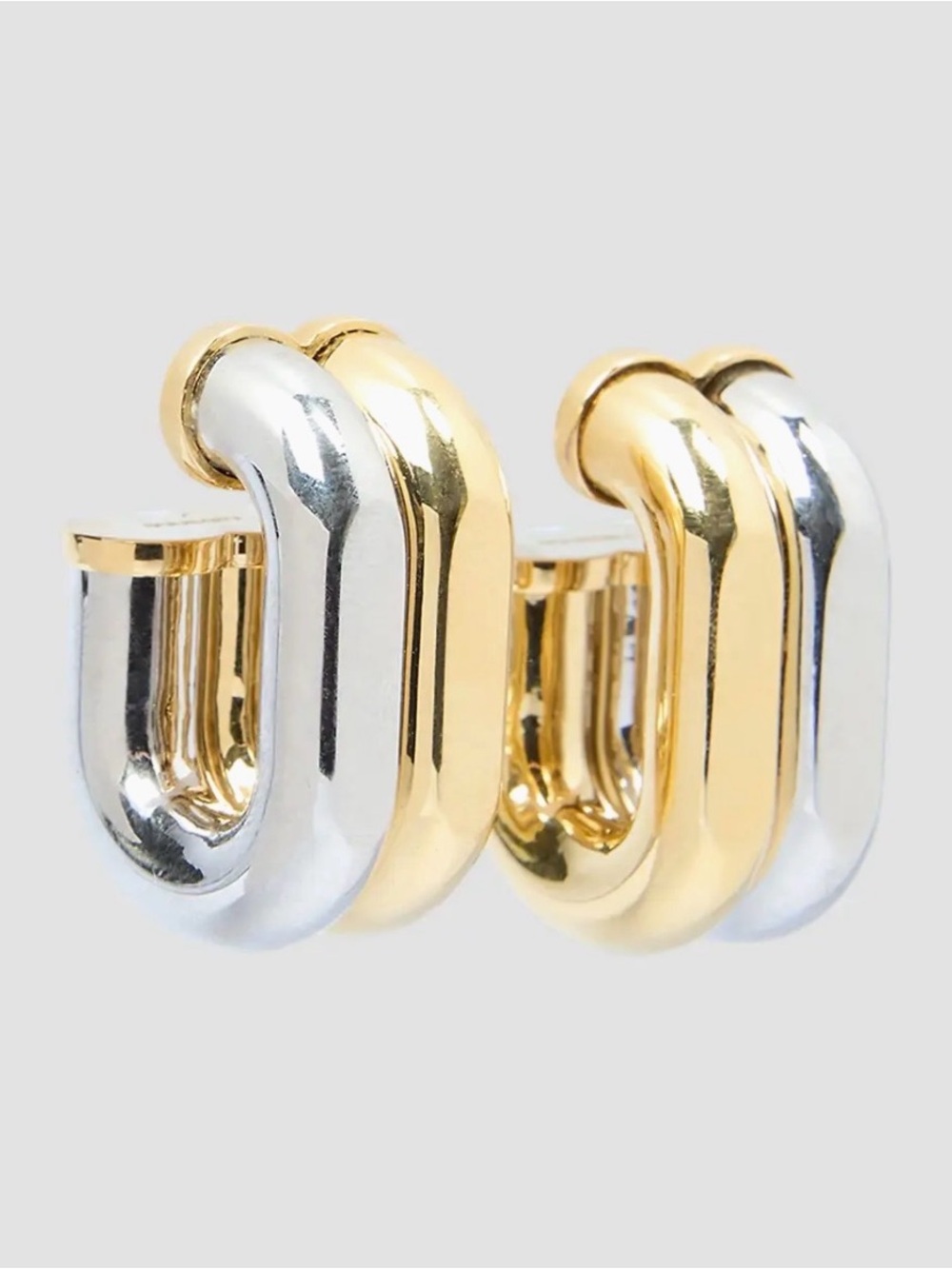 Rabanne Boucle D'oreill Two-Tone Ear Cuffs